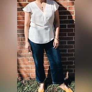 Banana Republic wrap blouse